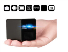 Taschen DLP Beamer Unic P1S/ WIFI+Mirocast mikroSD AUX Akku Lautsprecher Tragbar