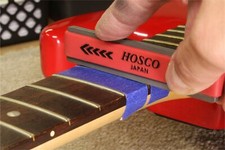 Hosco Compact Fret Crowning File for Jumbo Frets, coarse and fine cutting edges