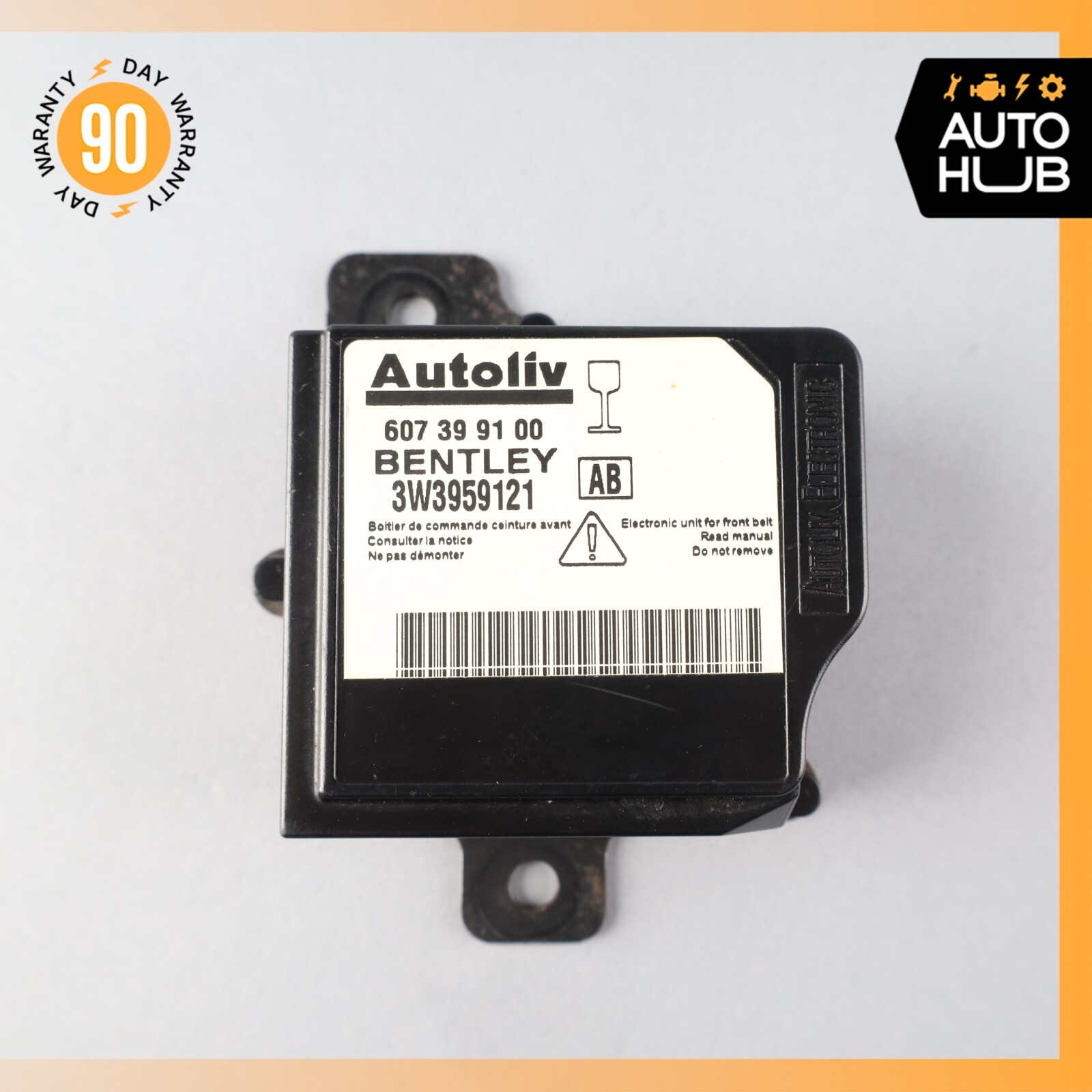 03-10 Bentley Continental GTC Speed Safety Bag Sensor SRS Control Module OEM 83k