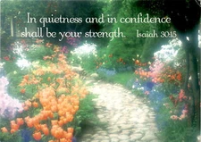 Isaiah 30:15 Postcard - Lawson Cattle Image, Canada Printed