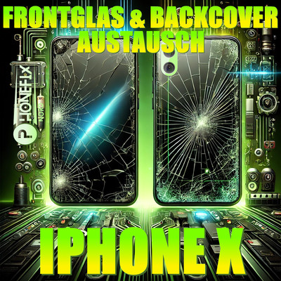 iPhone X Frontglas + Backcover KOMBI REPARATUR  OCA Verfahren PROFESSIONELL