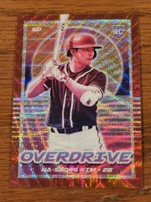 2021 Panini Chronicles HA-SEONG KIM RC Overdrive Ruby Wave #/199 Padres!