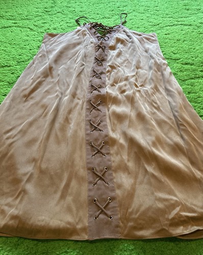 Vintage Y2K 90’s NOS Haute Hippie Silk Mini Slip Dress Sz 2 - Picture 2 of 8