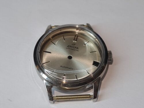 ENICAR 1035 CASE REFERENCE 100/165 NEW OLD STOCK CASE,DIAL AND CROWN - Photo 1/7