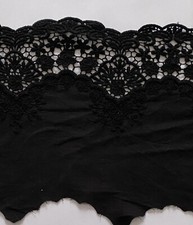 Cotton Embroidered Lace Fabric Trim 1 yard Width 21 cm
