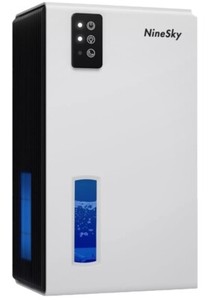 NineSky Déshumidificateur 95 OZ Citernes à eau (800 ff) Arrêt automatique 7 Couleur LED lampe