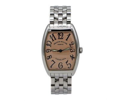 Franck Muller Casablanca Salmon Pink Dial Automatic Watch With Box
