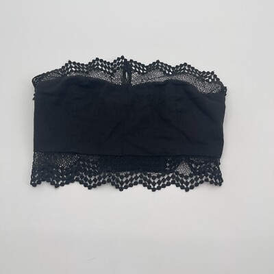 Forever 21 Womens Top Small Linen Lace Fringe Casual