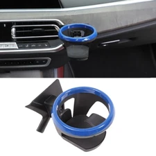 Blue Ring Center Console Right Side Cup Holder Bracket For BMW X5 X6 2019-2022