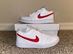 Nike Air Jordan 1 Low University Red White Women S Shoes Ao9944 161 Brand New Ebay Nike Air Jordan 1 Low University Red White Women S Shoes Ao9944 161 Brand New Ebay