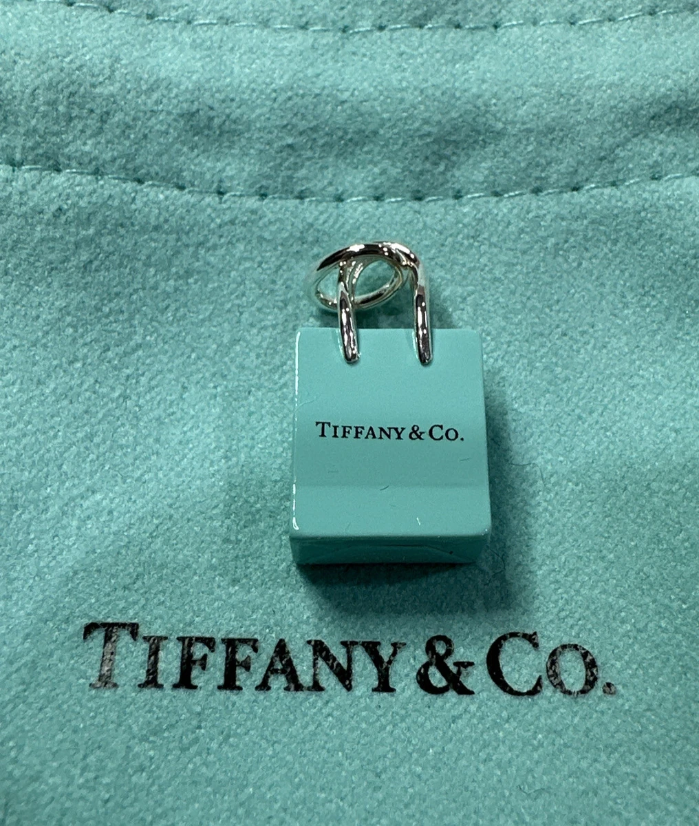 Tiffany co top shopping bag charm