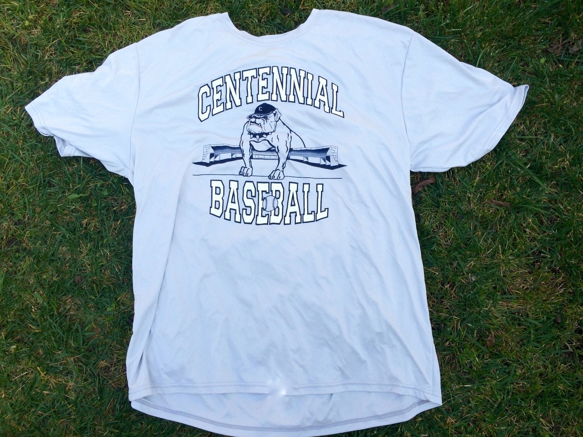 Centennial Bulldogs High School Baseball Practice Shirt, Mens XXL