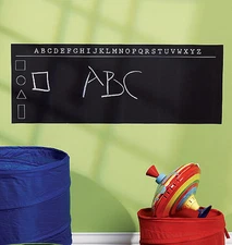 ABC Alphabet Chalkboard Wall Mural Sticker Play Remove Write Learn Chalk Board