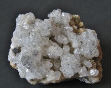 Calcit xx, Siderit xx Galenit vom Davidschacht b. Freiberg, Erzgebirge / Sachsen