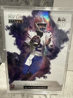  2025 Wild Card Matte DJ Lagway RISING HEAT WHITE 35/50 Florida Gators  NICE