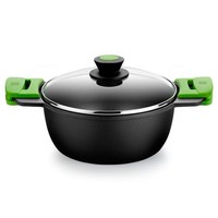 Bra Prior | Hoher Kochtopf Mit Glasdeckel Und Abnehmbaren Silikongriffen, 20 Cm,