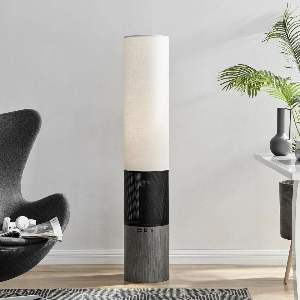 Lámpara de pie Lite Source LS-83674WAL Sahirah nogal Foto 3 de 4