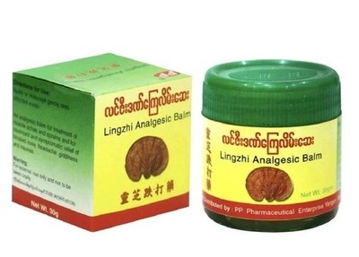 6 x 30g Lingzhi Analgetic Balm Myanmar Herbal Cream Salbe Muskel Schmerzlinde...