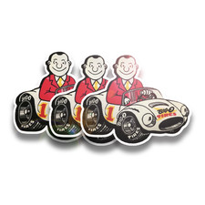 Big O Tires Vintage Style Decal Vinyl Sticker Rat Rod Racing 3 Pack Matte