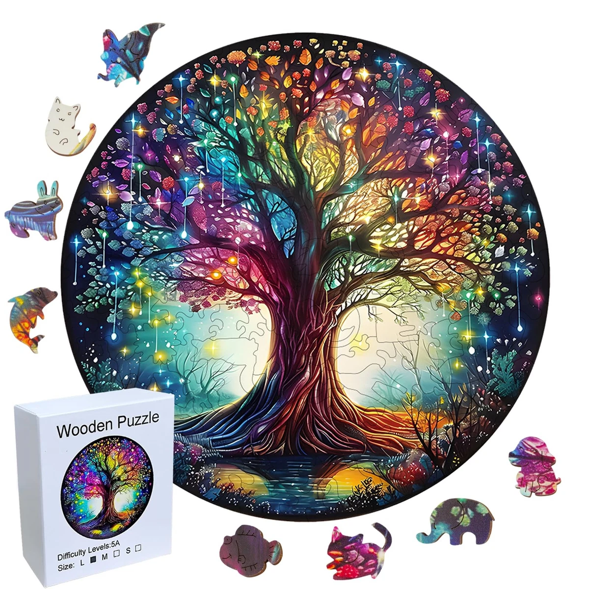 Puzzle in legno 6000 pezzi/casa sull'albero della foresta/adatto per
