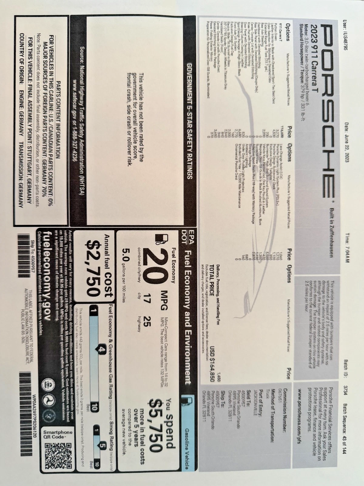 2023 Porsche 911 T Aerokit 7-Speed PTS Python Green  22