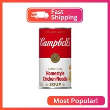 Campbell’s Condensed Homestyle Chicken Noodle Soup, 22.2 oz Family Size Can (Pac