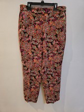 J.Crew Women's 10 Multi-Color Boho Floral Jamie Pants