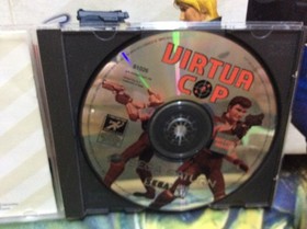 Virtua Cop Sega Saturn with Stunner Arcade Gun Complete in Box CIB