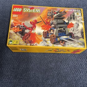 LEGO Castle Ninja 3051 Blaze Attack 100% Complete W/Box & Instructions 