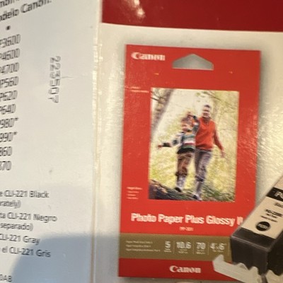 Canon Photo Paper Plus Glossy II PP-301 4x6 50 SHEETS,  Inkjet 260gsm