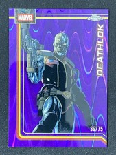 Deathlok 2026 Topps Chrome Marvel Comics Purple RayWave Refractor Base /75 #109