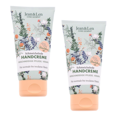 2 x Jean & Len Schmeichelnde Handcreme je 75ml Normale Trockene Haut Handpflege