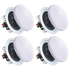 Woofer Ceiling Speakers Set of 4 x 6.5" 200 W 8 ohms 2-Way Mid Bass for Home