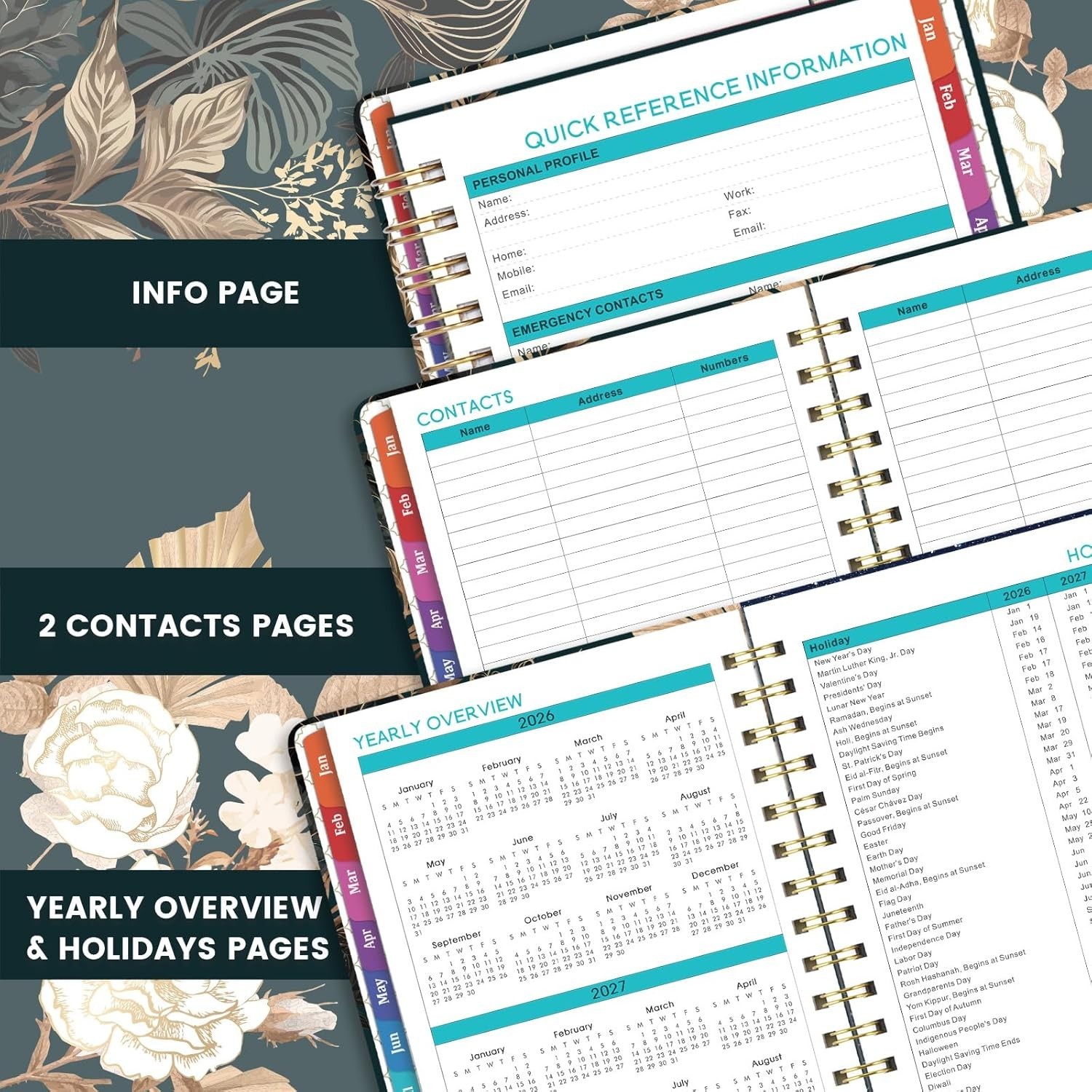 Organize Your : 2026 Weekly & Monthly Planner with  Paper