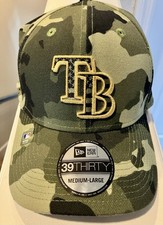 39 Thirty Tampa Bay Rays Camo Baseball Hat Size M/L