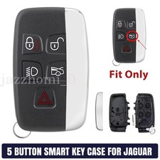 5 Buttons Smart Remote Key Shell Case Fob for Jaguar XJ XE XF F-Type Replacement