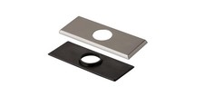 Gerber DA607568 4" 1 Hole Centerset Escutcheon Plate - Nickel