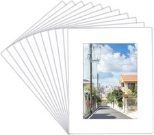 15 Pack 8X10 White Picture Mats, Frame Mattes for 5X7 Pictures Photo Frame Mat C