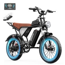 2000W Peak Fat Tire Electric Bike for Adult 48V 25Ah 35MPH 80Miles Range E-Bike