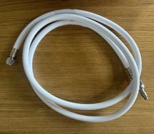 1/4" white medical oxygen hose. 6ft. DISS Hex Nut to Shrader Male Connectors.