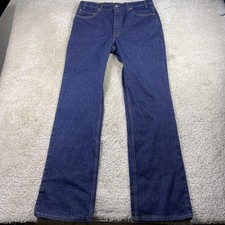 Vintage Levis 517 Jeans Mens 36x36 Blue Denim Bootcut Dark Wash Made USA 90s