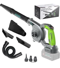  Blower Cordless,Max 106 CFM/240 MPH Cordless Leaf Blower for 18V-21V  Battery 