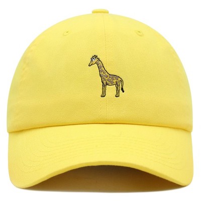 JPAK Giraffe Premium Dad Hat Cotton 6-Panel Curved Brim Wildlife Safari