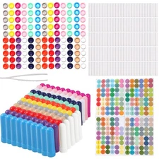 Set of 120 Essential Oil Nasal Inhaler Tubes for Aromatherapy in 12 Colors.Ta...