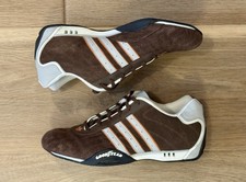 Adidas Racer 2006 marrón con blanco naranja Goodyear Racing para hombre talla 8