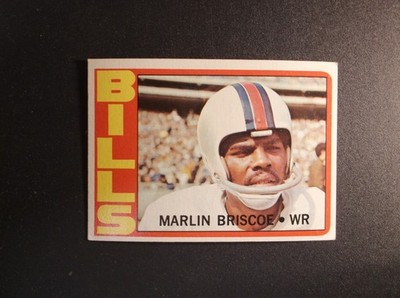 1972 Topps Football Marlin Briscoe Card # 30
