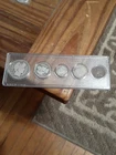 Barber Type Set, 1903 Half Dollar, 1914 Quarter, 1907 Dime, V-Nickel And Indian