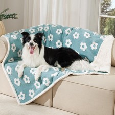 Waterproof Pet Blanket for Medium Large Dogs Washable Fluffy Thick Jacquard S...