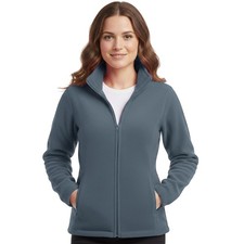 Ladies Fleece Jacket with Zipped Pockets | Full Zip Top Warm Fleece