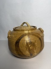 Studio Pottery Dish Hand Thrown Stoneware Artist Signed Hand - Treasure House